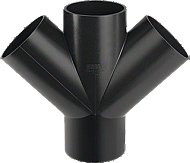 Fitting met 4 aansluitingen