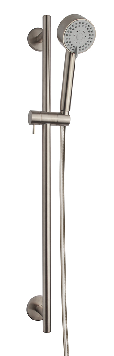 Italy Sanitair Cadans luxe glijstangset compleet geborsteld staal