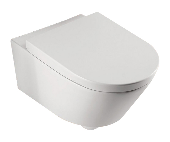 Italy Sanitair Metro wandcloset met closetzitting diepspoel wit